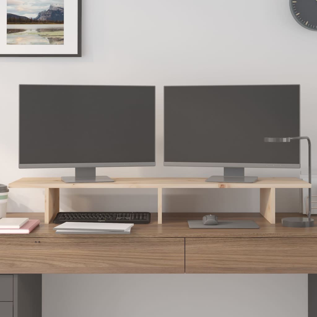 Vidaxl Monitor Standard 100x27x15 cm Pino solido