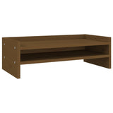 Monitor vidaxl stojí 50x24x16 cm pevná borovice med hnědá