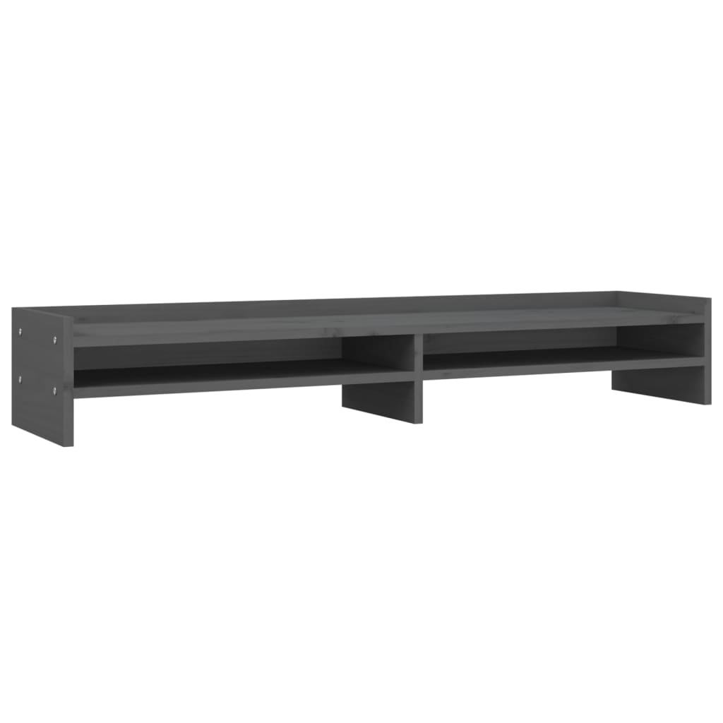 VidaXL monitor standard 100x24x16 cm Solid pine Gray