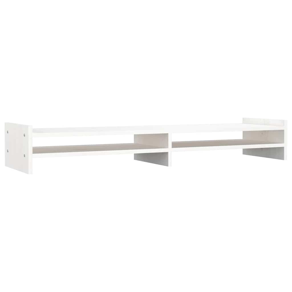 Vidaxl Monitor standard 100x27x15 cm Pine solide blanc