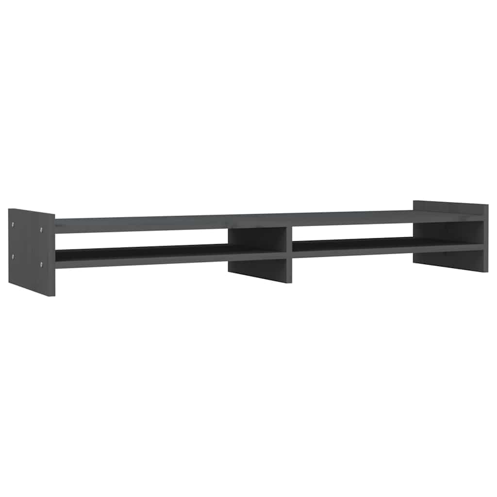 VidaXL monitor standard 100x27x15 cm Solid pine Gray