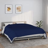 Vidaxl slabé přikrývky 220x260 cm 15 kg tkaniny modré