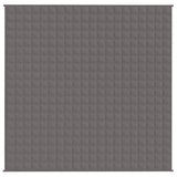 Vidaxx couverture lestée 200x200 cm 9 kg tissu gris