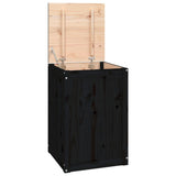 Vidaxx vaskeri kurv 44x44x66 cm solid furu tre svart