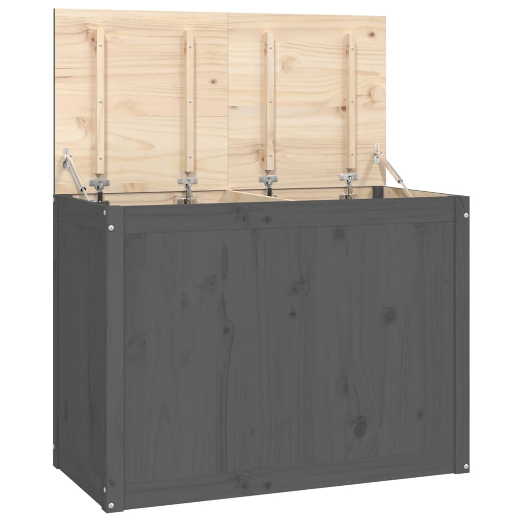 Vidaxx vaskeri kurv 88,5x44x66 cm solid furu tre grå
