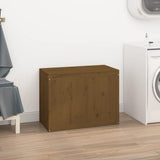 Vidaxx vaskeri kurv 88,5x44x66 cm solid furu tre honning brun