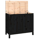 Vidaxx vaskeri kurv 88,5x44x76 cm solid furu tre svart
