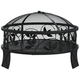 VidaXL fireplace with poker XXL 50 cm steel