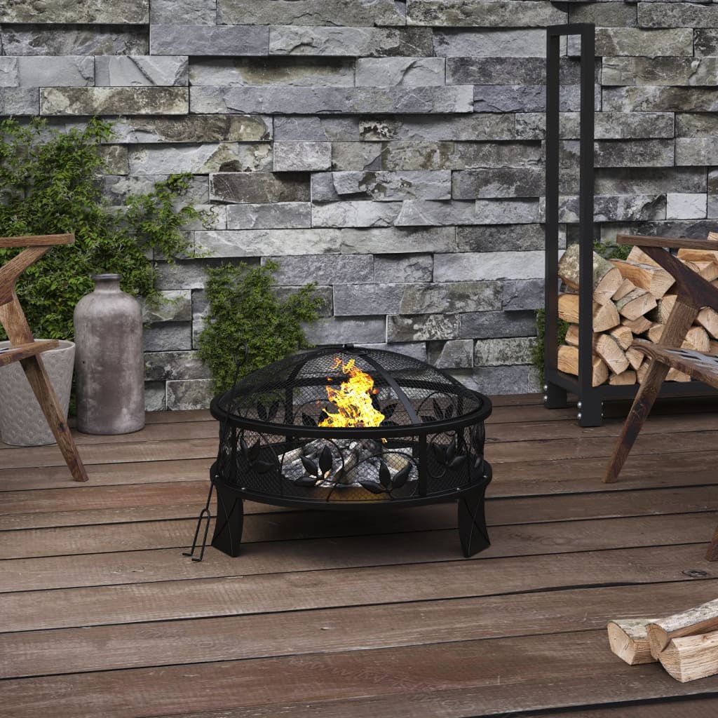 VidaXL fireplace with poker XXL 50 cm steel