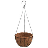 Vidaxl Planters hængende 4 st med kokosnødstål Ø 35x52 cm sort