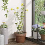 Vidaxl Plant Stakes 20 st 40 cm ocel tmavě zelená