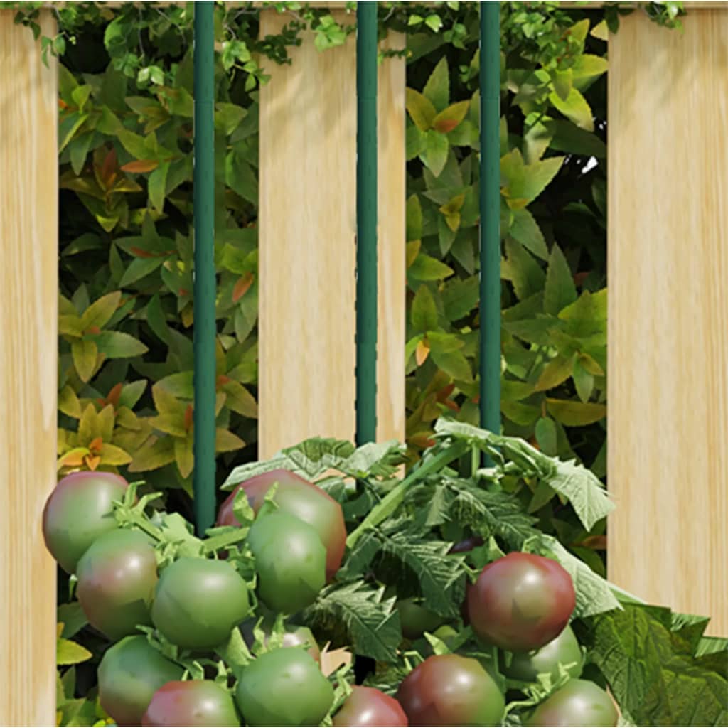Vidaxl Planz Stäck 30 St 115 cm Stahl gréng