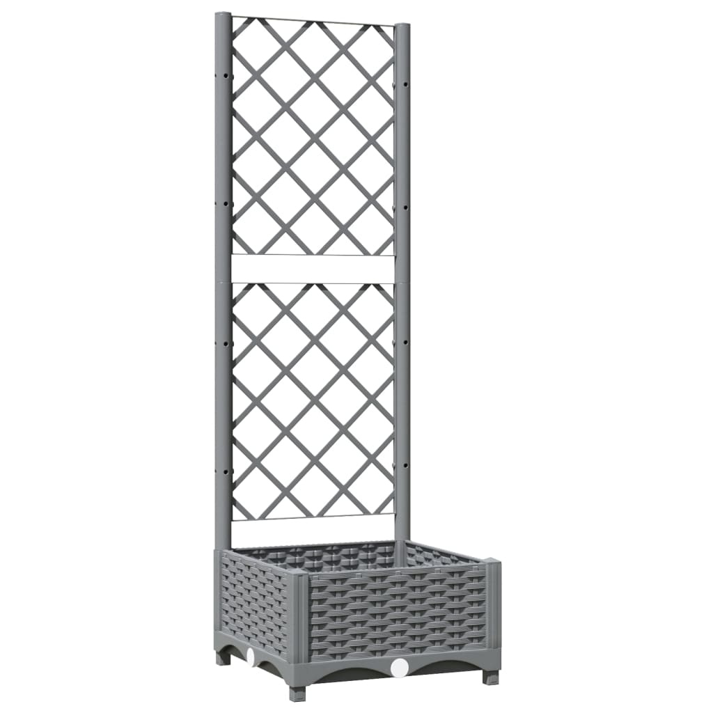 Vidaxl Planning box with slat work 40x40x121.5 cm Polypropene