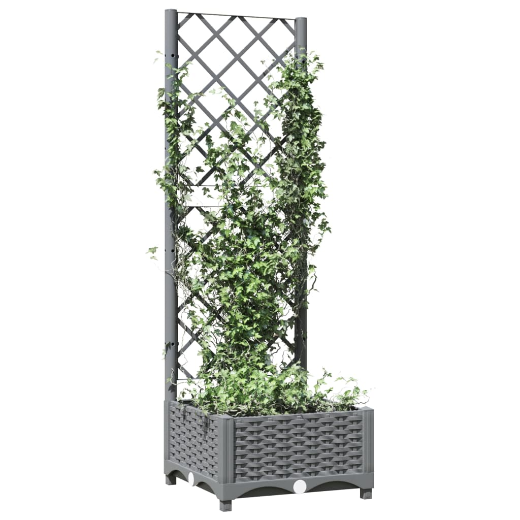 Vidaxl Planning box with slat work 40x40x121.5 cm Polypropene