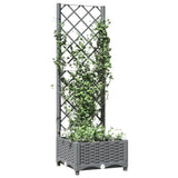 Vidaxl Planning box with slat work 40x40x121.5 cm Polypropene