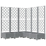 Spanter Vidaxl s latwerk 120x120x121,5 cm polypropen světle šedá