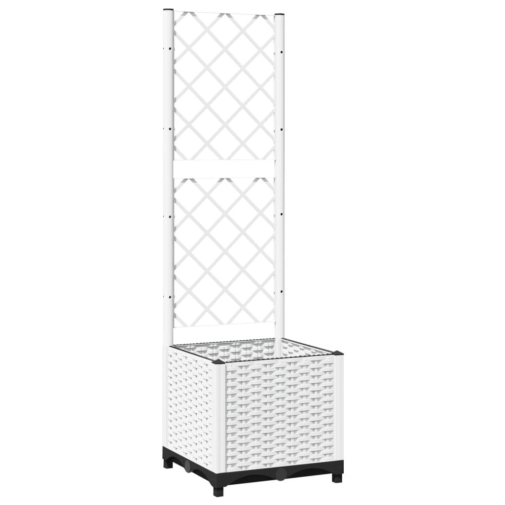 Vidaxl sadilnik z latwerk 40x40x136 cm polipropene