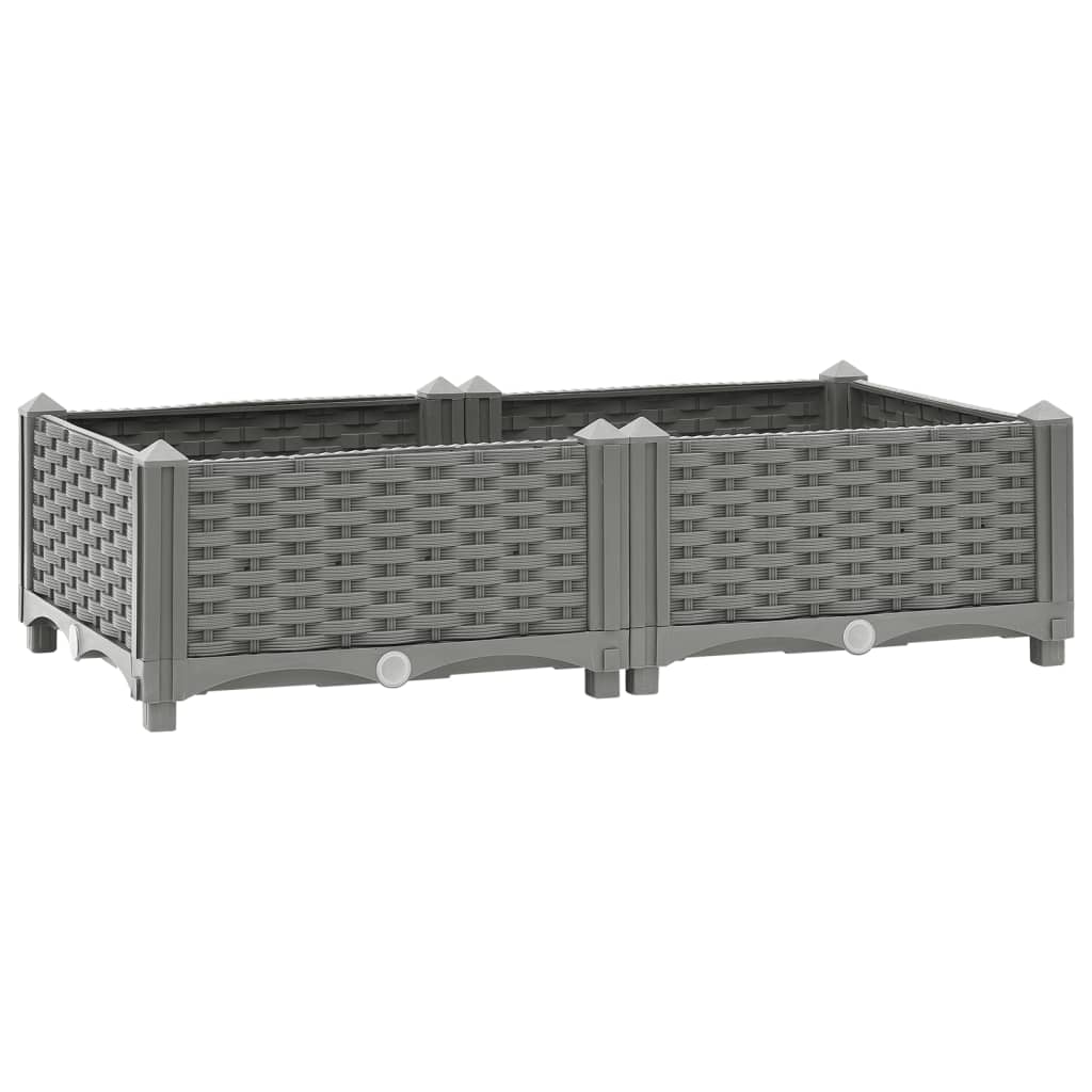 VidaXL Planter raised 80x40x23 cm Polypropene