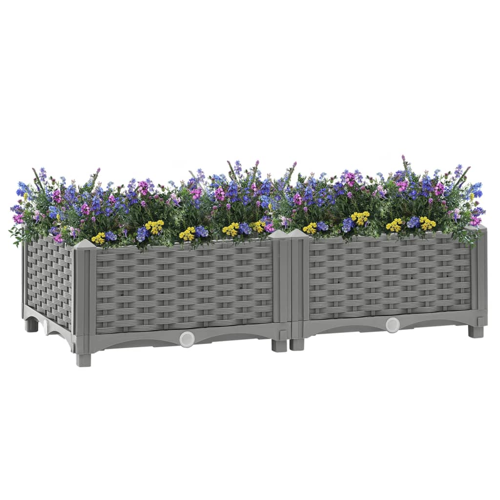 VidaXL Planter raised 80x40x23 cm Polypropene