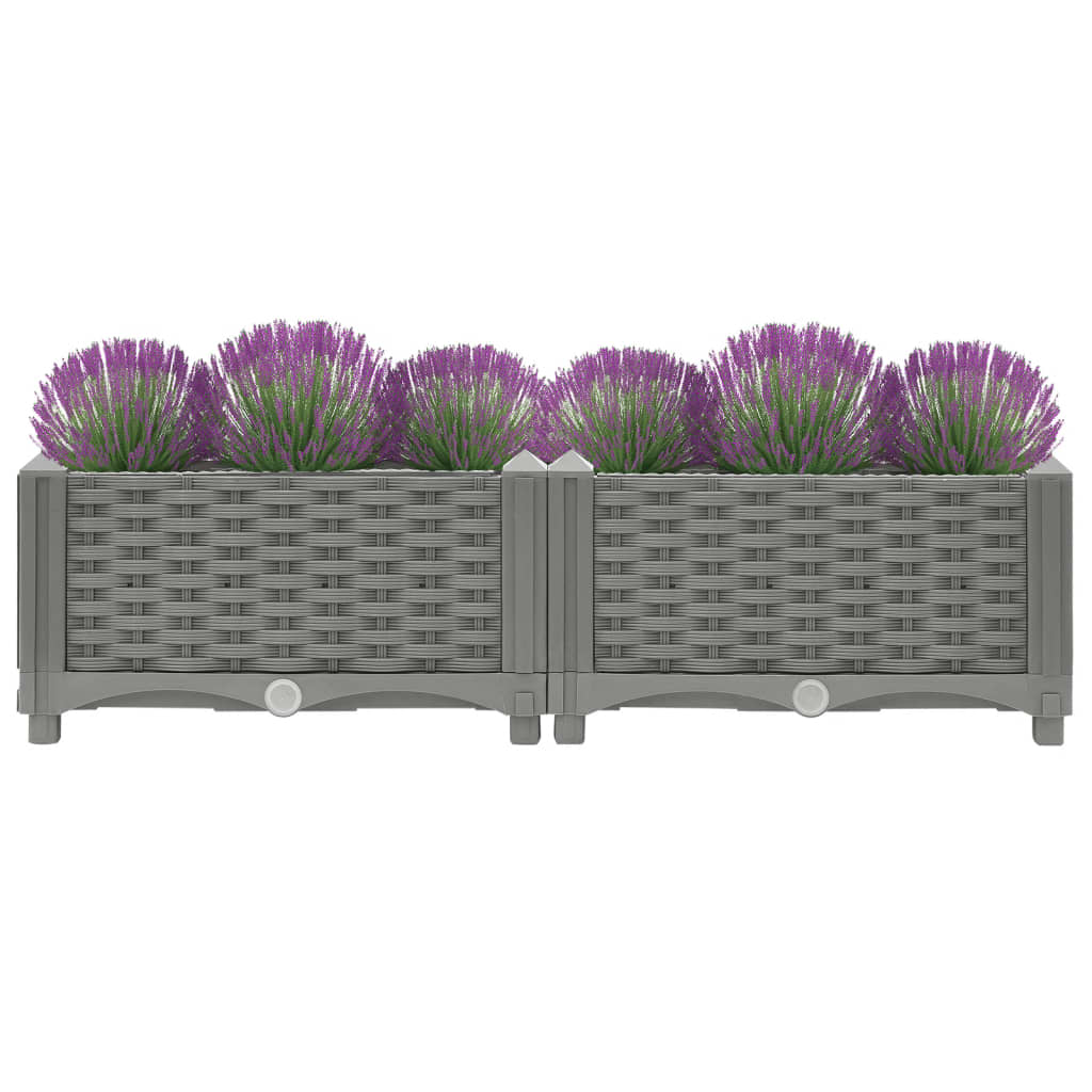 VidaXL Planter raised 80x40x23 cm Polypropene