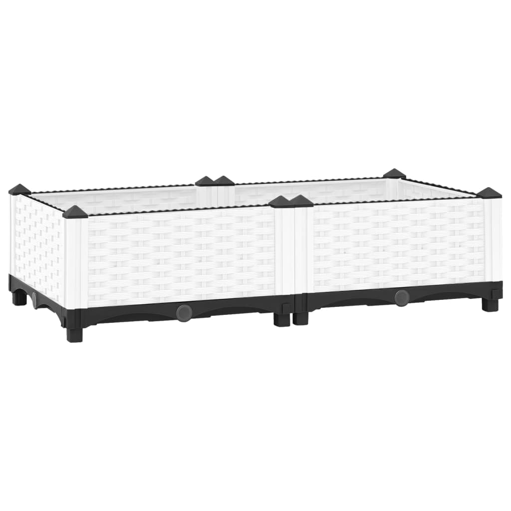 Vidaxl Planter hævede 80x40x23 cm polypropen