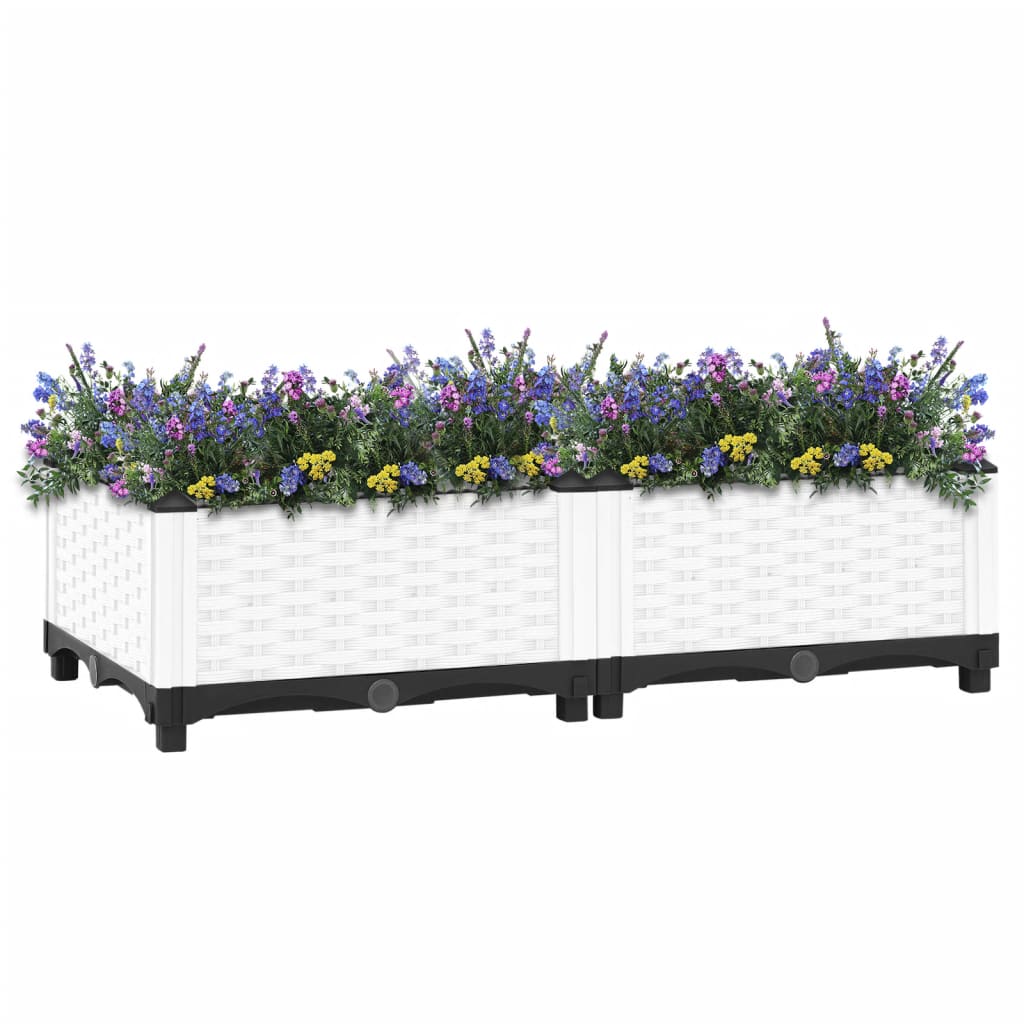 Vidaxl Planter hævede 80x40x23 cm polypropen