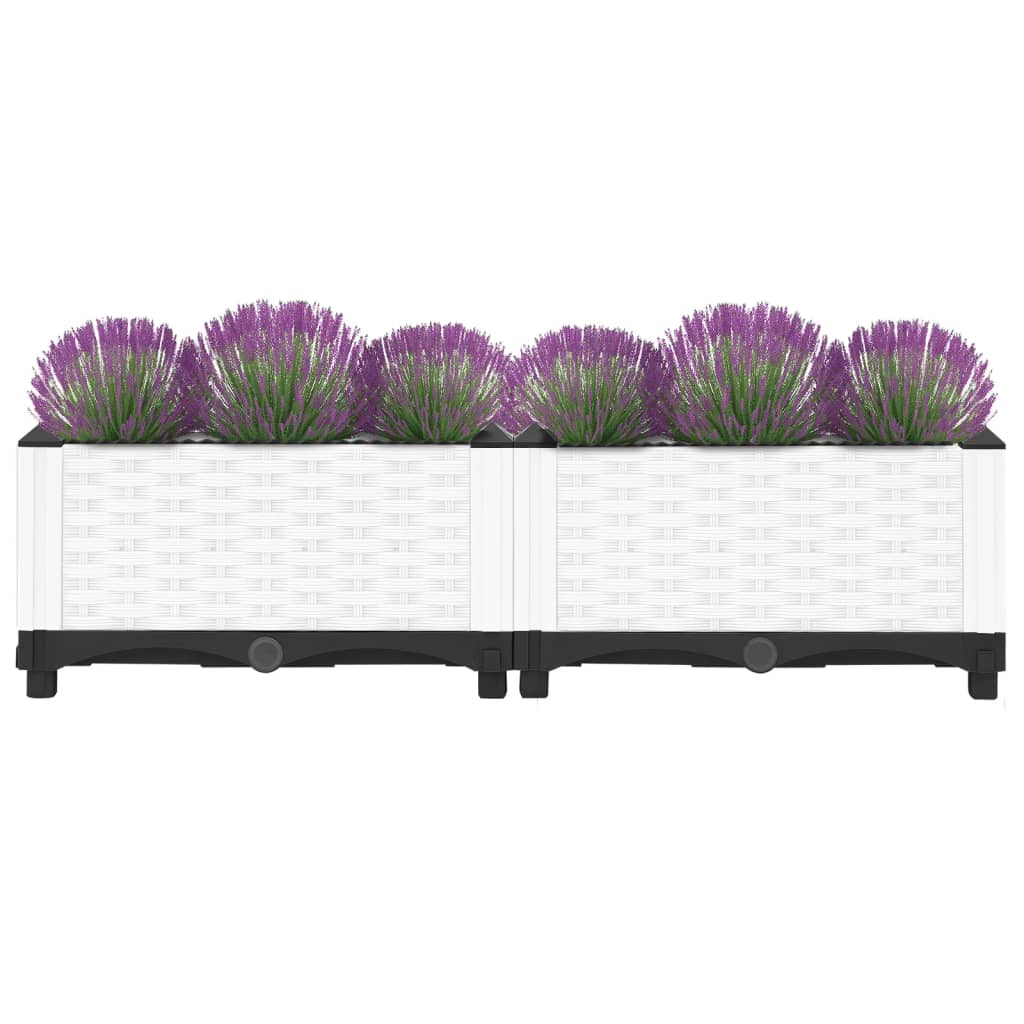 Vidaxl Planter hævede 80x40x23 cm polypropen
