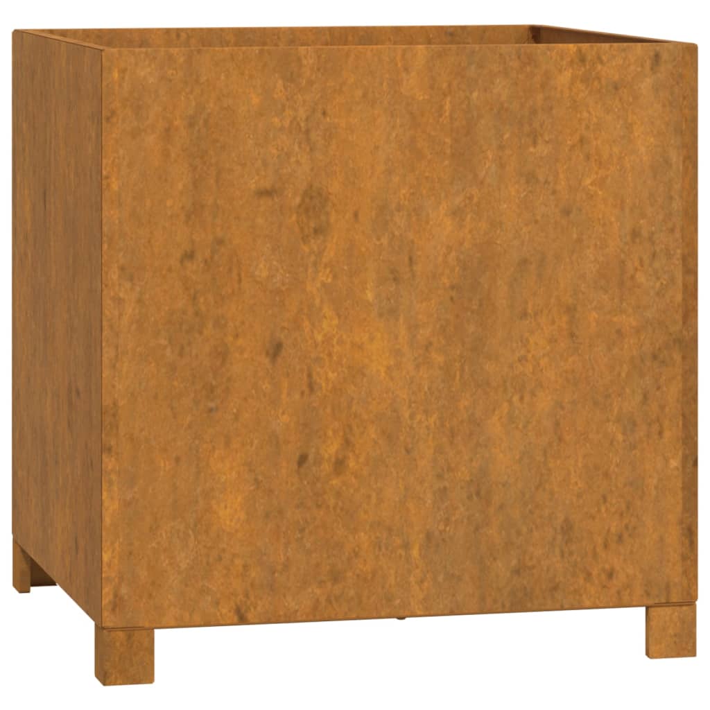 VidaXL Planter with legs rusty 49x47x50 cm Cortenstaal
