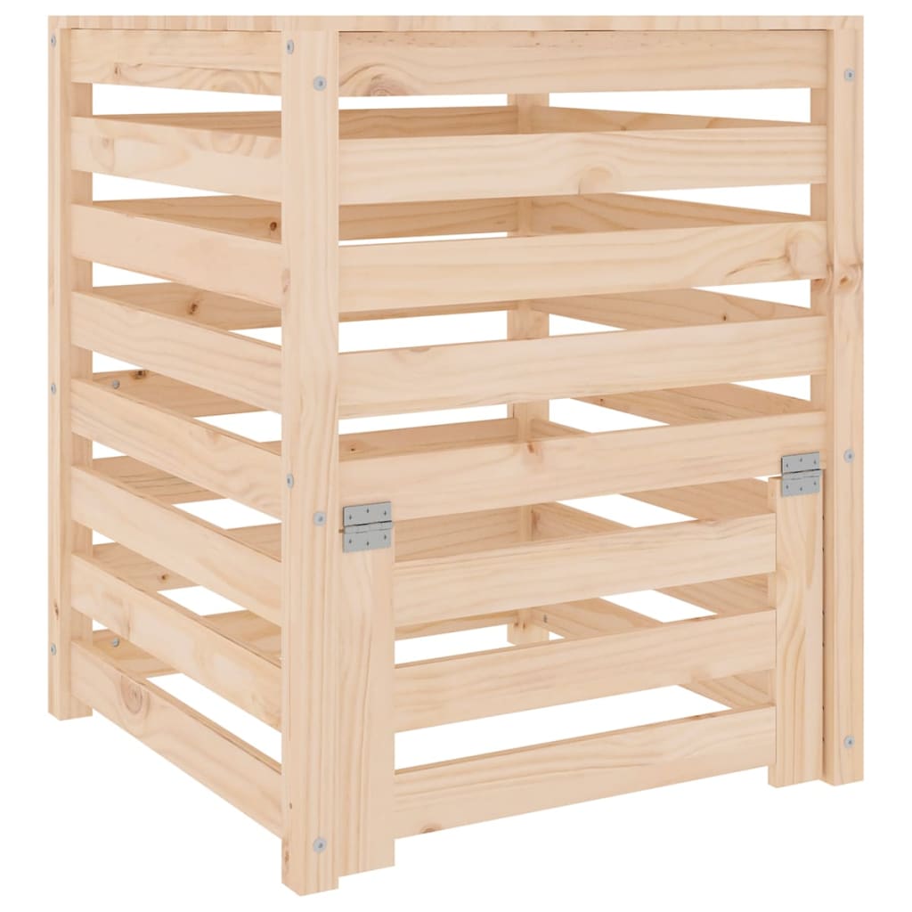 Vidaxl Compost Bin 63.5x63.5x77,5 cm Solid fyrretræ