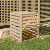 Vidaxl Compost Bin 63.5x63.5x77,5 cm Solid fyrretræ
