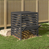 Vidaxl Compost bin 82.5x82.5x99.5 cm Solid pine Gray
