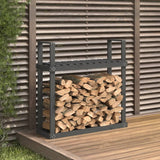 Vidaxx brænde rack 110x35x108,5 cm fast fyrretræ grå