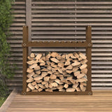 Vidaxx brænde rack 110x35x108,5 cm Solid fyrretræ Honningbrun