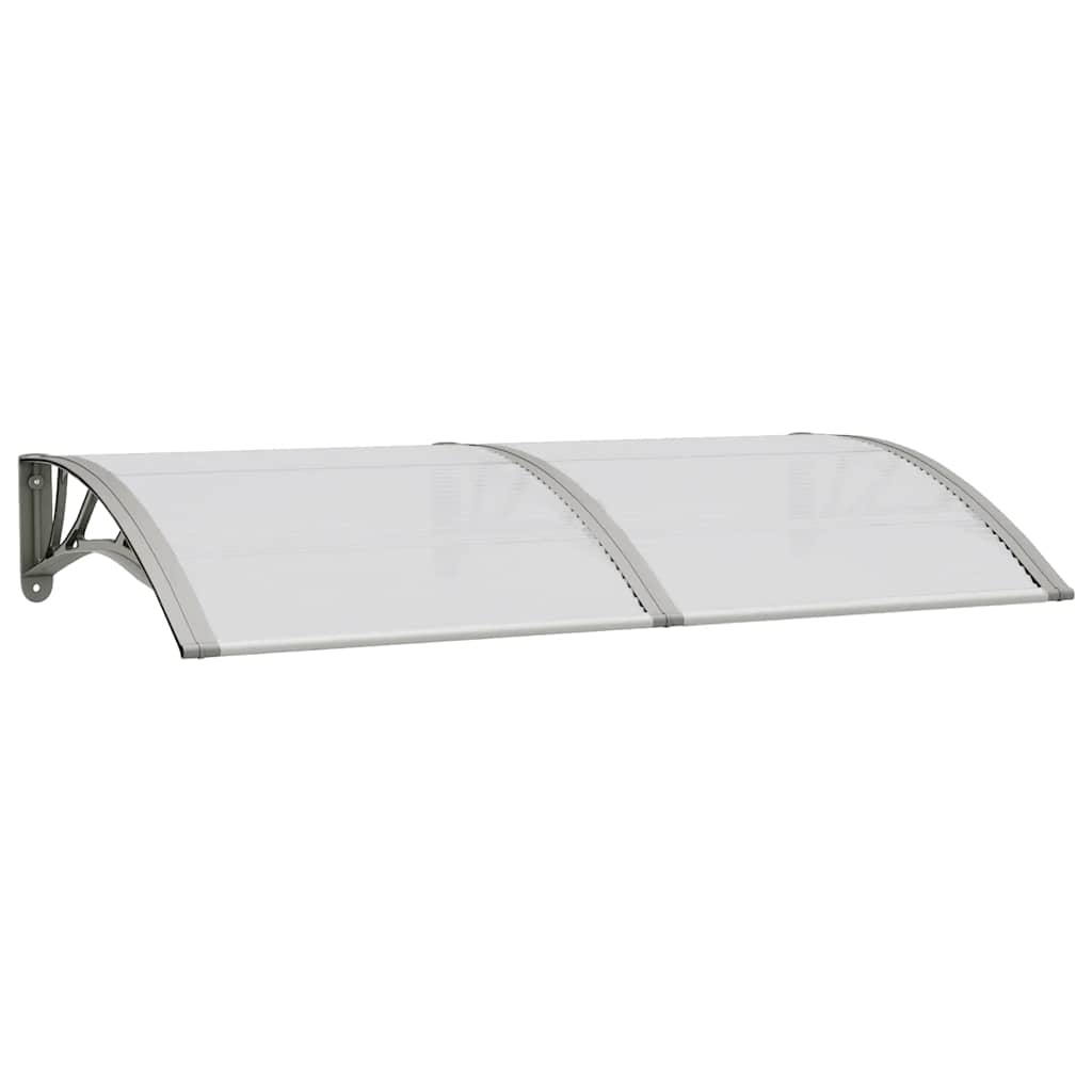 Vidaxl -Tür -Baldachin 150x75 cm Polycarbonatgrau