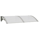 Vidaxl -Tür -Baldachin 150x75 cm Polycarbonatgrau