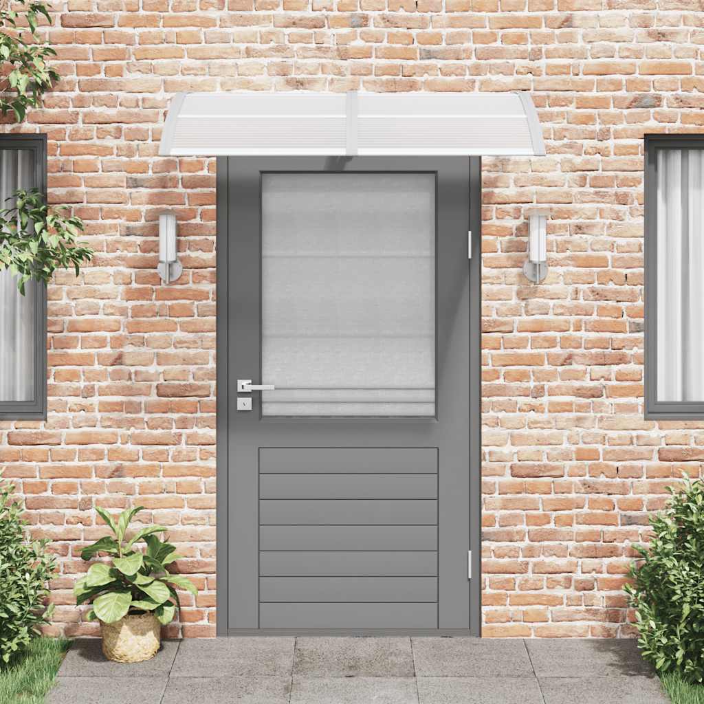 Vidaxl door canopy 150x75 cm polycarbonate gray
