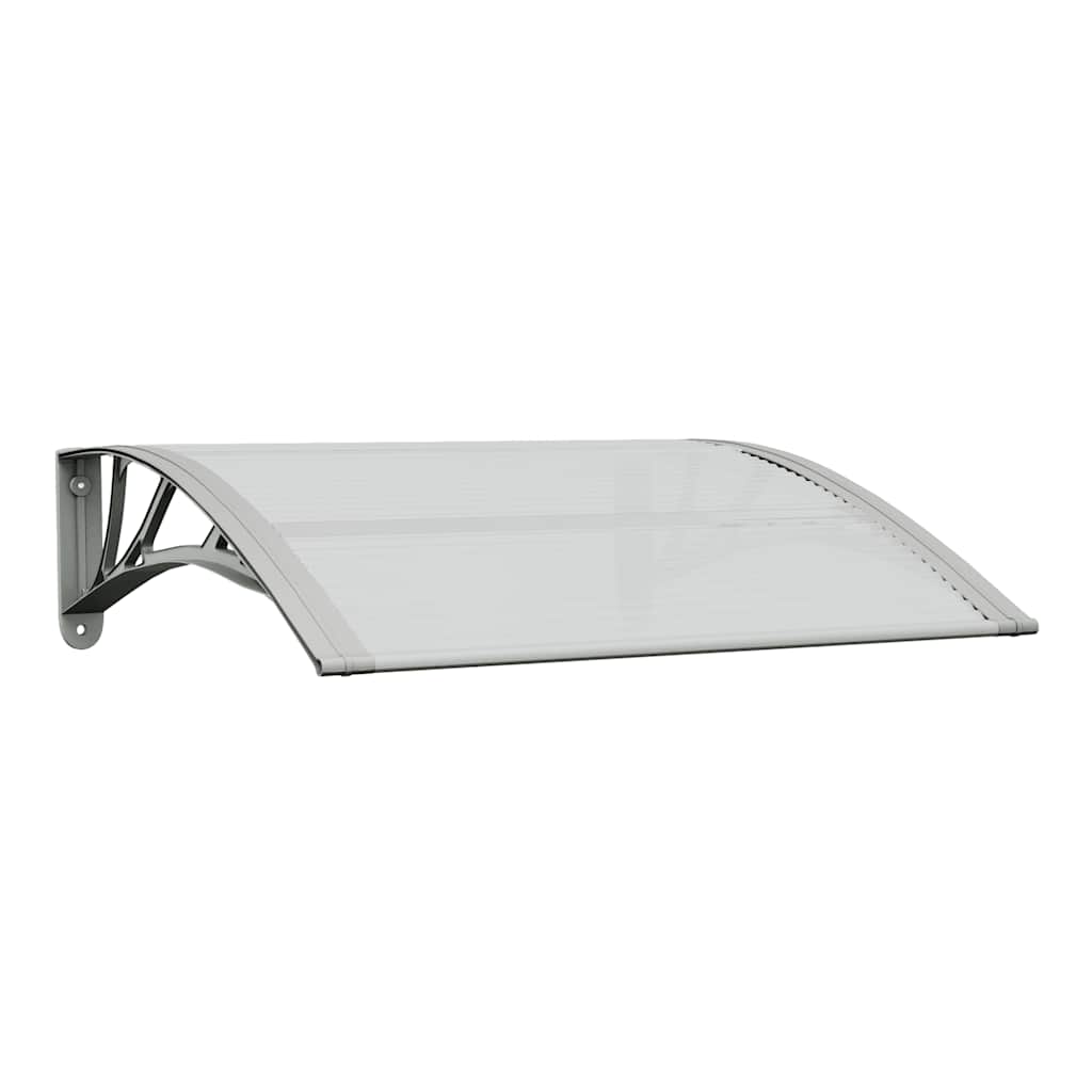 Vidaxl Port Canopy 80x75 cm in policarbonato grigio e trasparente
