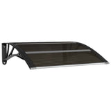 VidaXL door canopy 80x75 cm polycarbonate black