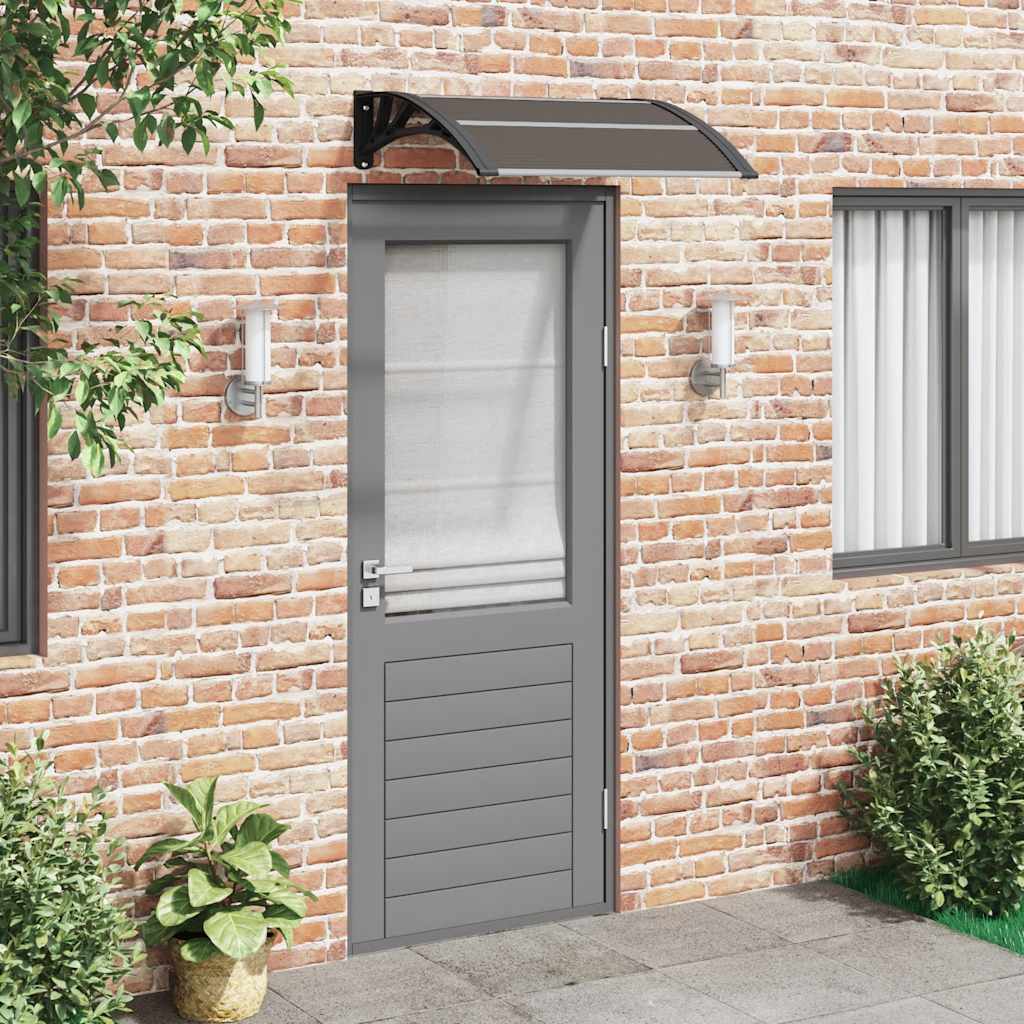 VidaXL door canopy 80x75 cm polycarbonate black
