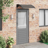 VidaXL door canopy 80x75 cm polycarbonate black
