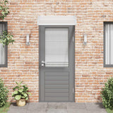 Vidaxl door canopy 100x75 cm polycarbonate gray and transparent