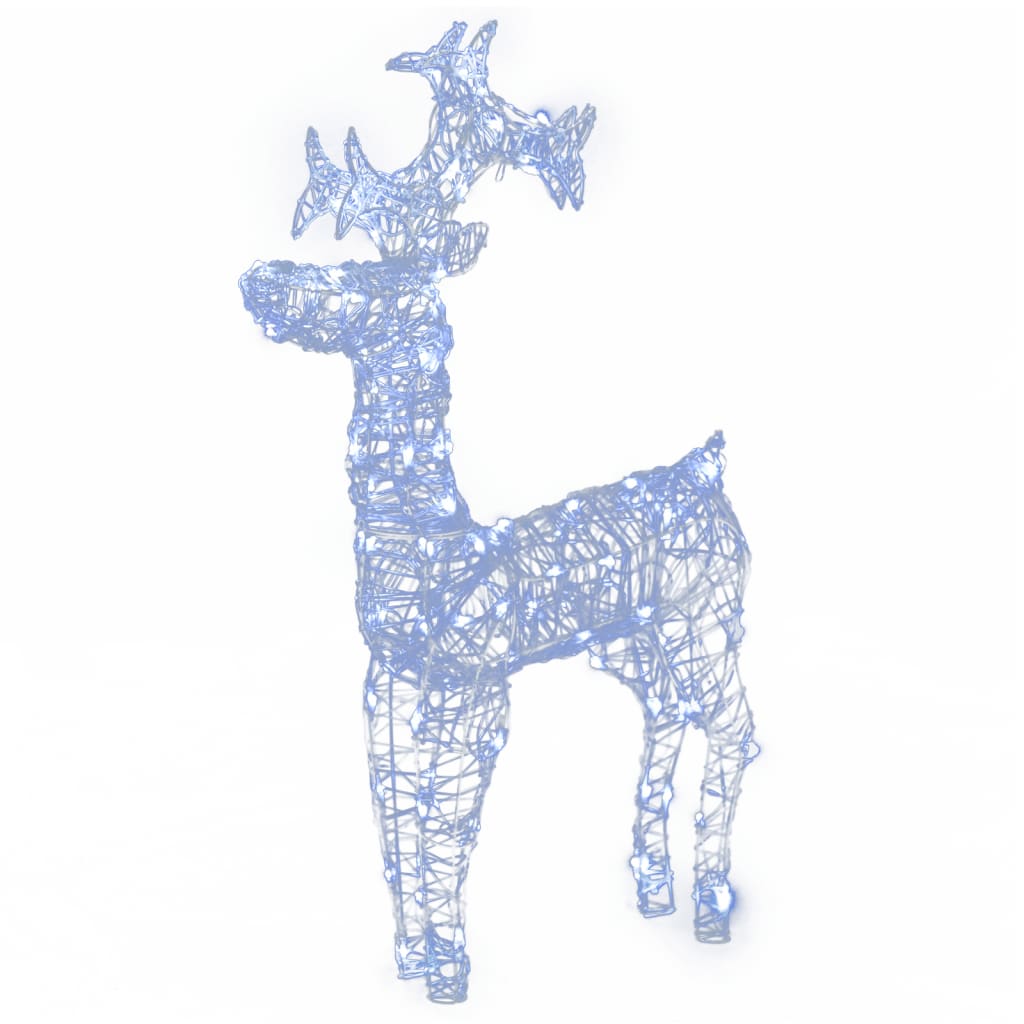 VidaXL Christmas decorations reindeer 2 pcs 60x16x100 cm acrylic