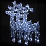 VidaXL Christmas decorations reindeer 3 pcs 60x16x100 cm acrylic