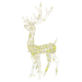 Vidaxl Chrëschtdeeg dekoration Reindeer 3 PCs 120 cm Acryl waarm wäiss