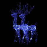 VidaXL Weihnachtsdekoration Rentier 2 Stk. 120 cm Acryl Blau