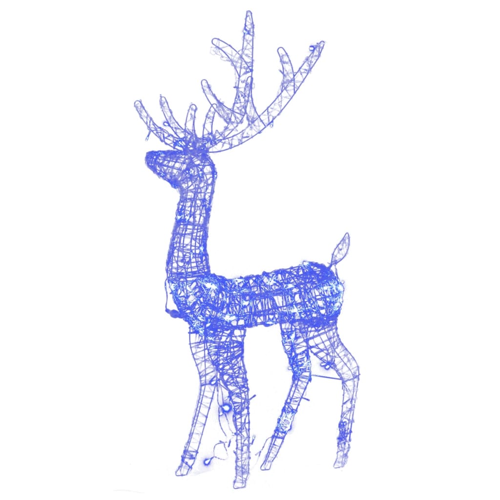 VidaXL Weihnachtsdekoration Rentier 2 Stk. 120 cm Acryl Blau