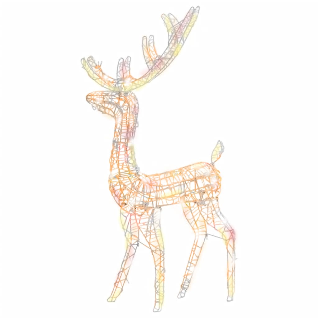 VidaXL Christmas decoration reindeer 2 pcs multi-coloured 120 cm acrylic