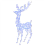 VidaXL décoration de Noël renne XXL 2 pcs 250 LED bleu 180 cm acrylique