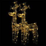 VidaXL Christmas decorations reindeer 2 pcs 60x16x100 cm acrylic
