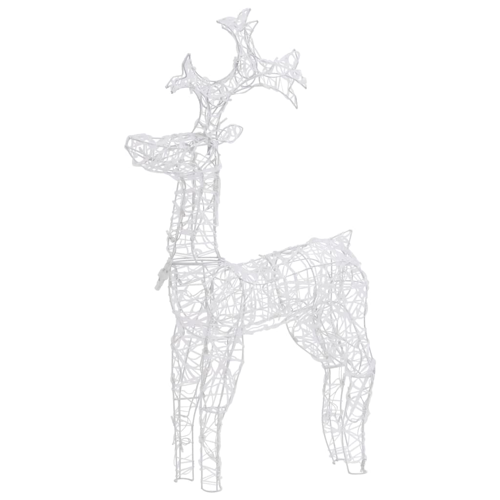 VidaXL Christmas decorations reindeer 2 pcs 60x16x100 cm acrylic